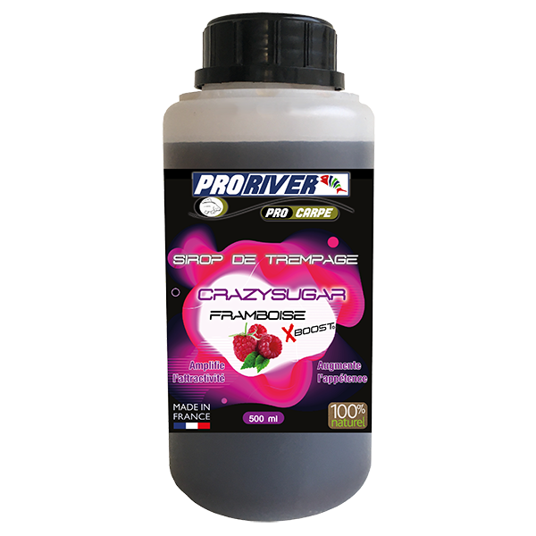 Sirop de nappage Crazysugar Xboost Framboise 500 ml