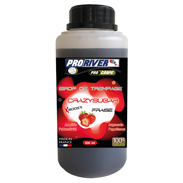 Sirop de nappage Crazysugar Xboost Fraise 500 ml