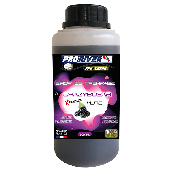 Sirop de nappage Crazysugar Xboost Mûre 500 ml