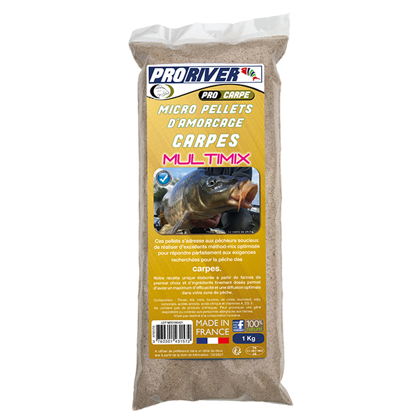 Micro pellets d'amorçage carpe 1 Kg