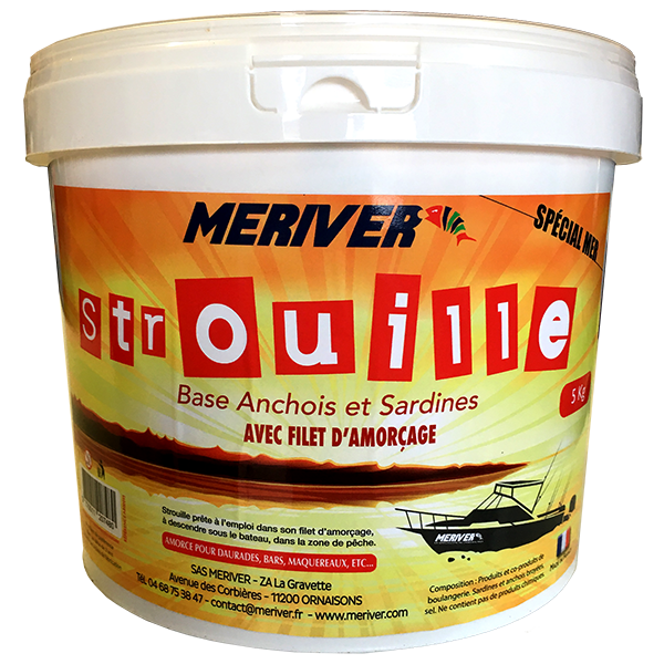 LOT DE 3 Strouilles Spéciale Mer à base d'anchois et de sardines 5 Kg