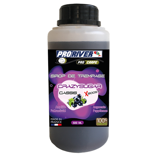 [AR00222] Sirop de nappage Crazysugar Xboost Cassis 500 ml