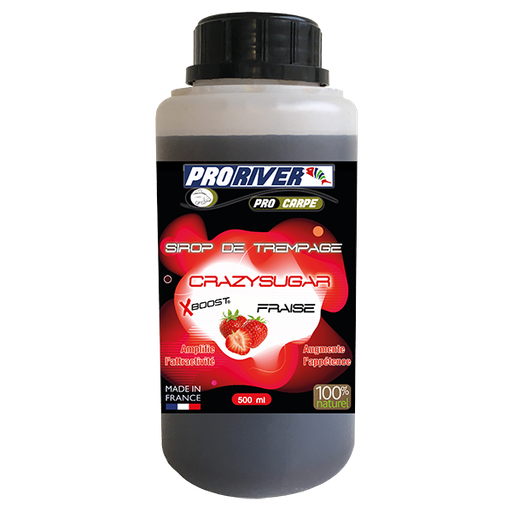 [AR00227] Sirop de nappage Crazysugar Xboost Fraise 500 ml