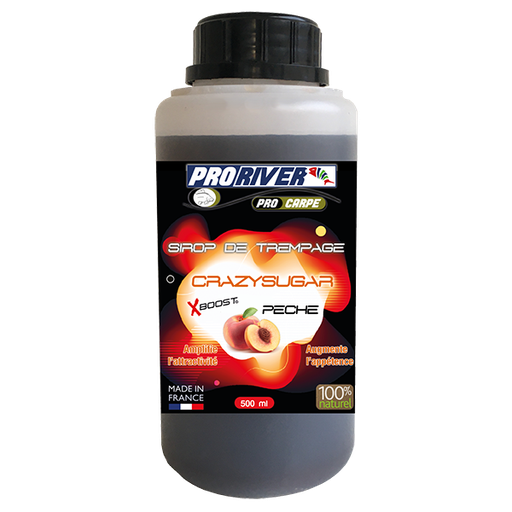 [AR00228] Sirop de nappage Crazysugar Xboost Pêche 500 ml