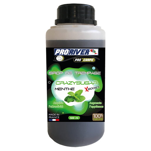 [AR00229] Sirop de nappage Crazysugar Xboost Menthe 500 ml