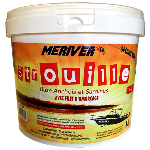 [AR00900] LOT DE 3 Strouilles Spéciale Mer à base d'anchois et de sardines 5 Kg