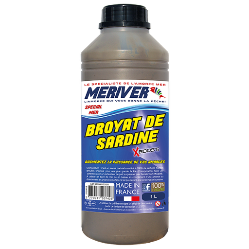 [AR00088] Broyat de Sardine Xboost© 100% sardines - Btle de 1 L